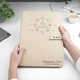 Статусная кожаная папка с гравировкой имени руководителя, A5, Beige, WoodPresent - изображение 2