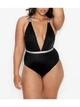 Суцільний купальник Victoria’s Secret Shine Strap S Чорний (26281529) - зображення 1