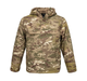 Анорак тактический Brandit Windbreaker мультикам, куртка на флисе военная, водонепроницаема теплая ветровка M - изображение 6