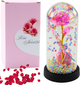 Wieczna róża w kolbie Lena Toys Led różowa z serduszkiem i kuleczkami 21x11 cm (5905991037309) - obraz 2