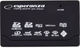 Кардрідер Esperanza All-In-One USB 2.0 Black (5905784768632) - зображення 1