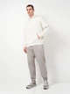 Худи утепленное оверсайз мужское 4F Sweatshirt M1310 4FWAW24TSWSM1310-11S S Бежевое (5905700118251) - изображение 3