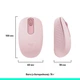 Мышь беспроводная Bluetooth компьютерная Logitech M196 Wireless Rose (910-007461) - изображение 6