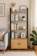 Regał ModernHome by Multistore z zamykaną szafką 4 półki loft (CWG6024144L-WL-O) - obraz 8