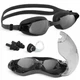 Окуляри для плавання TSUNAMI Anti-Fog 3 в 1 чохол, бервуха та затиск для носа Black (P-5905973401760) - изображение 1