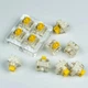 Набір Світчів, Механічних Перемикачів Для Клавіатури YuChao Yellow Switch 35 Штук, Захищені Від Пилу, 3-pin, Сила Натискання 45 Грам, Ресурс 50 млн + Світчпуллер - зображення 8