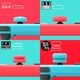 Силиконовые накладки на стики Skull & Co. 6 штук для игровой приставки Nintendo Switch / Switch OLED / Switch Lite (Neon Pink and Green / Неоновый розовый и зеленый / Splatoon 2) для консоли Thumb grips - изображение 7