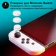 Силиконовые накладки на стики Skull & Co. 6 штук для игровой приставки Nintendo Switch / Switch OLED / Switch Lite (Lite Gray / Светло-серый) для консоли Thumb grips - изображение 5