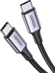 Kabel Ugreen US316 USB Type-C do USB Type-C Cable Aluminum Case with Braided 1.5 m Black (UGR-70428) - obraz 3
