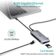 Stacja dokująca Choetech USB-C 9-w-1 (HUB-M15-GY) - obraz 7
