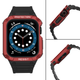 Pasek z etui Hurtel Protect Strap Band do Apple Watch 38/40/41 mm Black/Red (9145576231517) - obraz 4