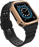 Ремінець із чохлом Hurtel Protect Strap Band для Apple Watch 38/40/41 мм Black/Rose Gold (9145576231531) - зображення 2