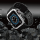 Pasek z etui Hurtel Protect Strap Band do Apple Watch 38/40/41 mm Black/Silver (9145576231593) - obraz 5
