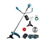 Акумуляторна коса PROFI-TEC PGT4540 (40 В (2×20 В), БЕЗЩІТКОВИЙ двигун, ніж 255 мм, волосінь 2.4 мм, диск 255 мм) 2×PT2040VX (4.0 Aг), ЗП BC20V, коробка (007039) - изображение 1