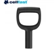 Ручка для черенка Cellfast Ideal Pro 40-214 черная, универсальная пластмассовая рукоятка для лопаты - изображение 2