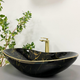 Умивальник (раковина) VBI TURIN MARBLE BLACK GLOSSY накладний - изображение 3