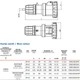 Силова розетка 2P+PE 16А 230В переносна IP67 [DIS3181643] Quadro БДК - зображення 2