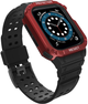 Pasek z etui Hurtel Protect Strap Band do Apple Watch 42/44/45 mm Black/Red (9145576231654) - obraz 2
