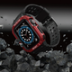 Pasek z etui Hurtel Protect Strap Band do Apple Watch 42/44/45 mm Black/Red (9145576231654) - obraz 5