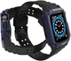 Pasek z etui Hurtel Protect Strap Band do Apple Watch 42/44/45 mm Black/Blue (9145576231685) - obraz 3