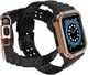 Pasek z etui Hurtel Protect Strap Band do Apple Watch 42/44/45 mm Black/Rose Gold (9145576231678) - obraz 3