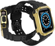 Pasek z etui Hurtel Protect Strap Band do Apple Watch 42/44/45 mm Black/Gold (9145576231692) - obraz 3
