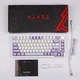 Клавиатура проводная AJAZZ Ak820 Фиолетовая - изображение 4