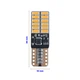 Комплект светодиодных ламп NAPO T10-3014-24smd W5W T10 цвет свечения белый 4 шт - изображение 4
