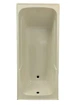 Ванна прямоугольная акриловая RAK Ceramics Orient 1700x750x415 мм Бежевый (2312466056) - изображение 1