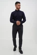 Брюки slim fit Trend Collection 1259 черно-синий 32 - изображение 2