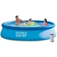 Бассейн надувной семейный с фильтр насосом Intex Easy Set 366х84 см 7290 л Голубой (28142) - изображение 1