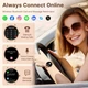 Часы женские умные наручные UWatch Smart Milano 2 ремешка Gold Steel (2429222047) - изображение 10