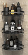 Настінна полиця - кутова органайзер Bathroom shelf nook 3шт. для ванної кімнати душової кабіни, кухні [ID: 2573847432] - зображення 1