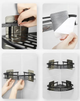Настінна полиця - кутова органайзер Bathroom shelf nook 3шт. для ванної кімнати душової кабіни, кухні [ID: 2573847432] - зображення 2