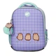 Рюкзак шкільний каркасний ортопедичний для першокласника Yes H-100 Pusheen the Cat, для дівчаток, бірюзовий/бузковий (559850) - зображення 6