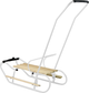 Sanki metalowe LEAN Toys z pchaczem 13364 White (5905323215955) - obraz 2