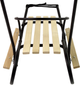 Металеві санки LEAN Toys з штовхачем 13365 Black (5905323215948) - зображення 4