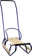 Металеві санки LEAN Toys з штовхачем 13366 Blue (5905323215931) - зображення 2