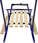 Металеві санки LEAN Toys з штовхачем 13366 Blue (5905323215931) - зображення 3