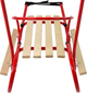 Металеві санки LEAN Toys з штовхачем 13368 Red (5905323215917) - зображення 4