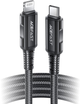 Кабель Acefast Apple Lightning - USB Type-C 1.8 м 30 Вт Black (AT6974316281306) - зображення 4