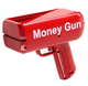Pistolet na pieniądze LEAN Toys Pieniądze papierowe 100 sztuk Czerwony (5905884459942) - obraz 5
