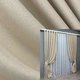 Комплект готовых штор VR-Textil Лен-блэкаут Лен Мешковина № 1080ш Холодный бежевый 150х270см 2 шт (30-891) - изображение 1
