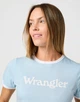 Футболка Wrangler Ringer Tee dream blue (112362324) Голубой S-00 - изображение 5