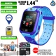 Детские умные смарт часы с GPS Smart Baby Watch TD7 камера, SIM карта, прослушка Голубой + Карта памяти 16Гб - изображение 1