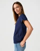 Футболка Wrangler DRAPEY V NECK (112362546) Голубой L-00 - изображение 4