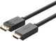 Кабель Ugreen DisplayPort - HDMI 4K 30Hz 28 AWG 2 m Black (1206809391) - зображення 2