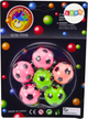 Zestaw kauczukowych piłek LEAN Toys Football 20375 6 szt. (5905991026648) - obraz 1