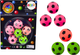 Zestaw kauczukowych piłek LEAN Toys Football 20375 6 szt. (5905991026648) - obraz 2