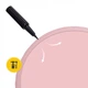 Мяч для фитнеса (фитбол) 4FIZJO 75 см Anti-Burst Pink (P-5907739317407) - изображение 4